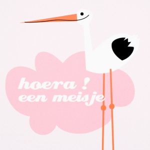 peas-ooievaar-girl-kaart