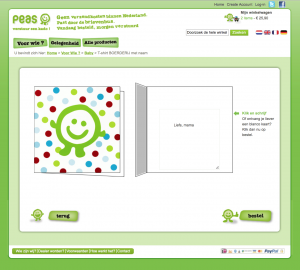 personalized greeting card dots